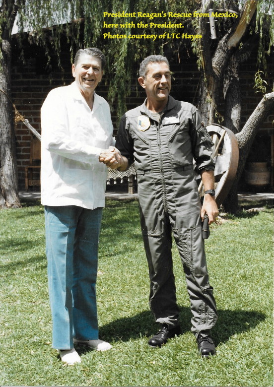 LTC Lynn Harlan Hayes with President Reagan LTC Lynn Harlan Hayes with President Reagan